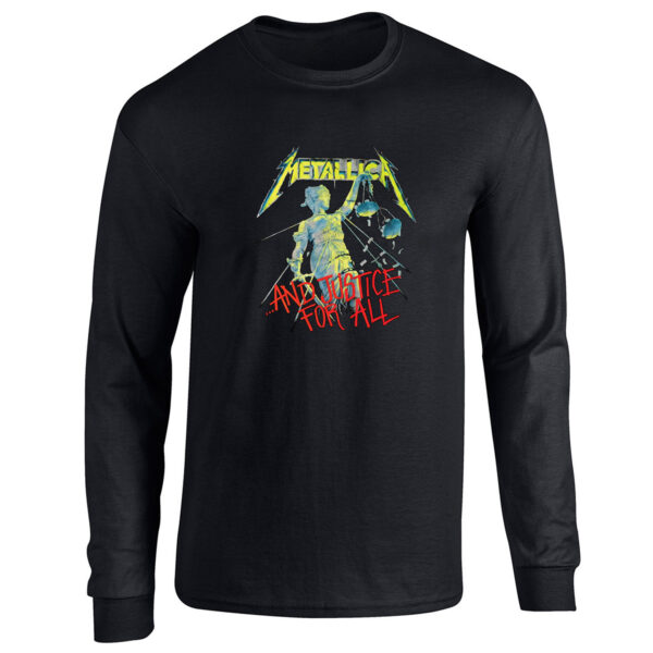 Metallica And Justice for All Iconic Album Art Long Sleeve T-Shirt – Unisex Premium Fit
